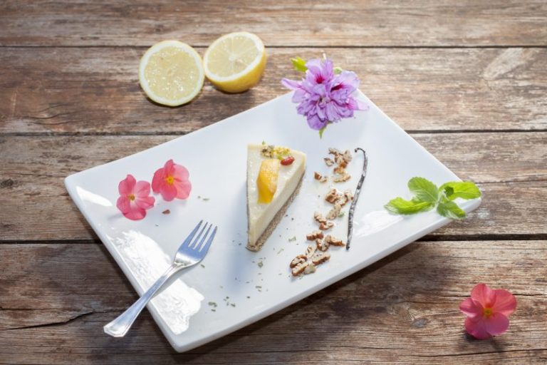 Homemade Raw Vegan Mango Cake