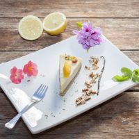 Homemade Raw Vegan Mango Cake