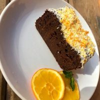 Orange & Chocolate Plum Cake