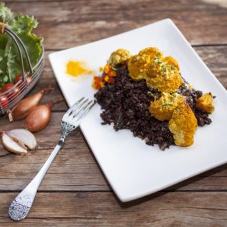 Venus Black Rice with Cauliflower & Tahini